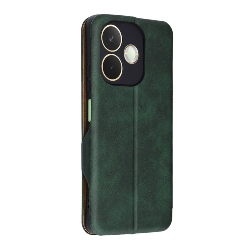 Husa 360° Oppo A5 Pro 4G Techsuit Safe Wallet Plus, verde