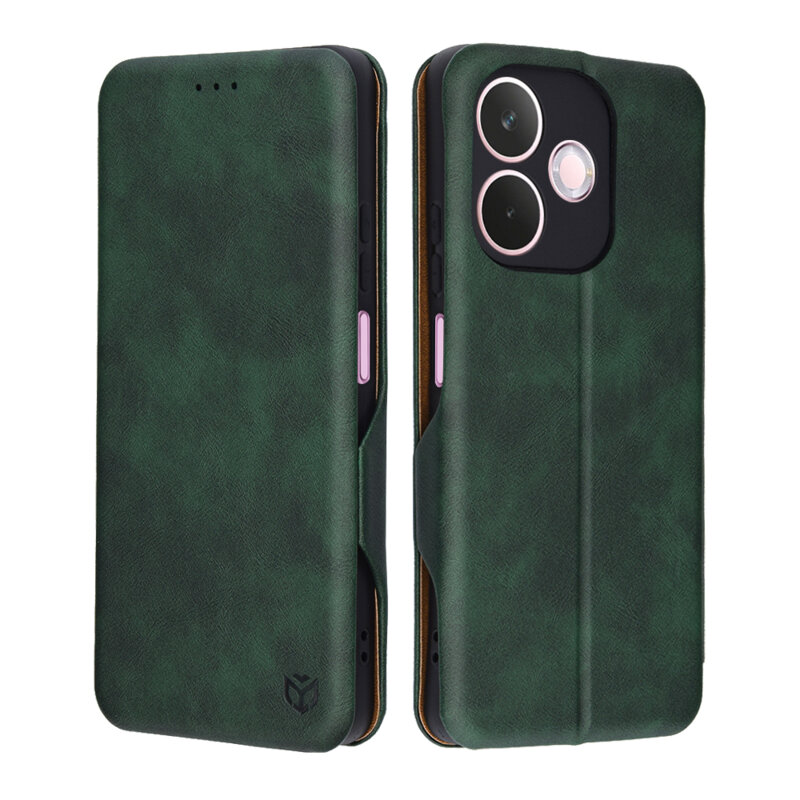 Husa 360° Oppo A5 Pro 5G Techsuit Safe Wallet Plus, verde