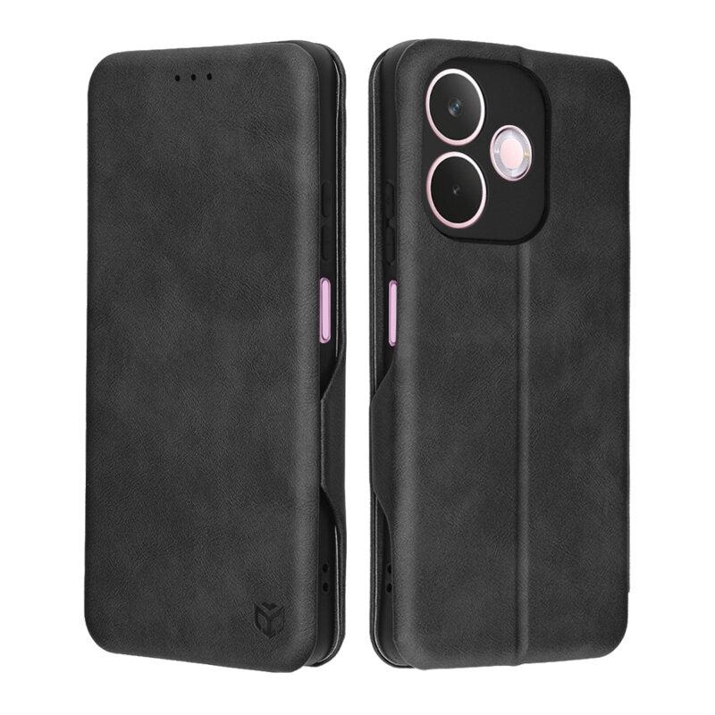 Husa 360° Oppo A5 Pro 5G Techsuit Safe Wallet Plus, negru