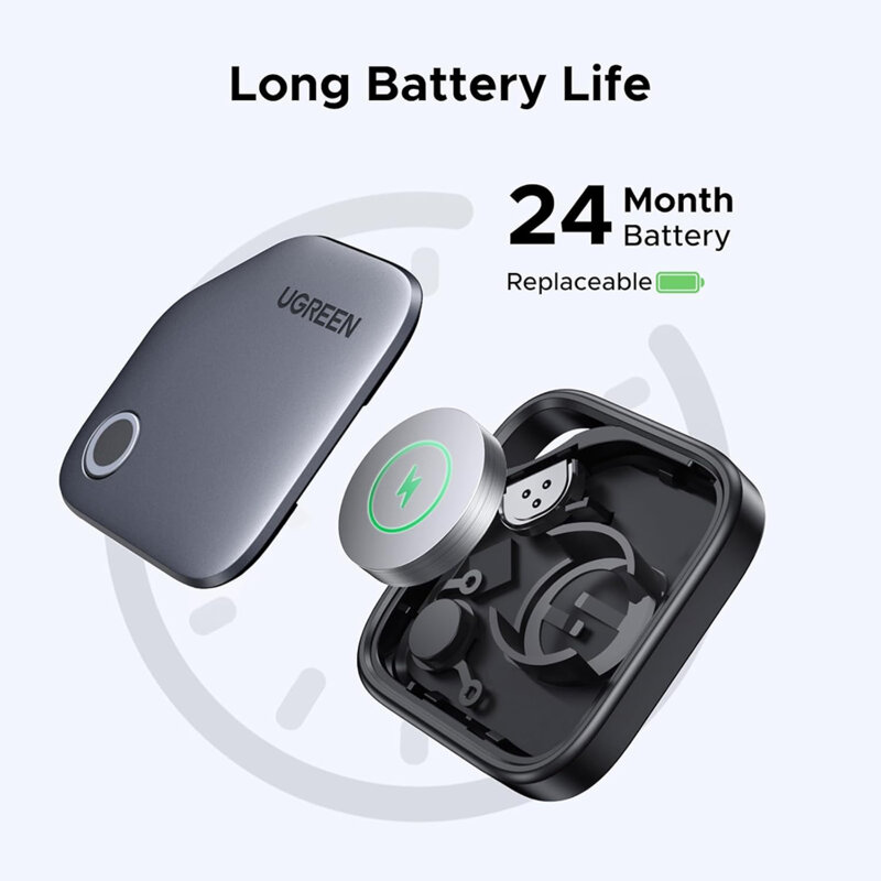 Dispozitiv anti-pierdere Apple Find My Ugreen, gri, 45297