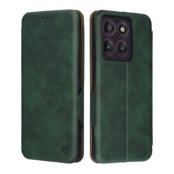Husa 360° Motorola Edge 60 Pro Techsuit Safe Wallet Plus, verde