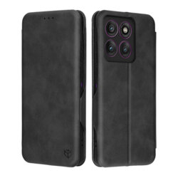 Husa 360° Motorola Edge 60 Pro Techsuit Safe Wallet Plus, negru