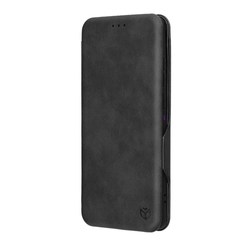 Husa 360° Motorola Edge 60 Pro Techsuit Safe Wallet Plus, negru