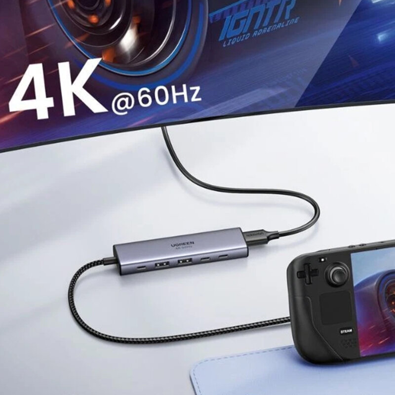 HUB 6in1 Type-C la 2x USB3.2, 3x Type-C, HDMI Ugreen, 35999