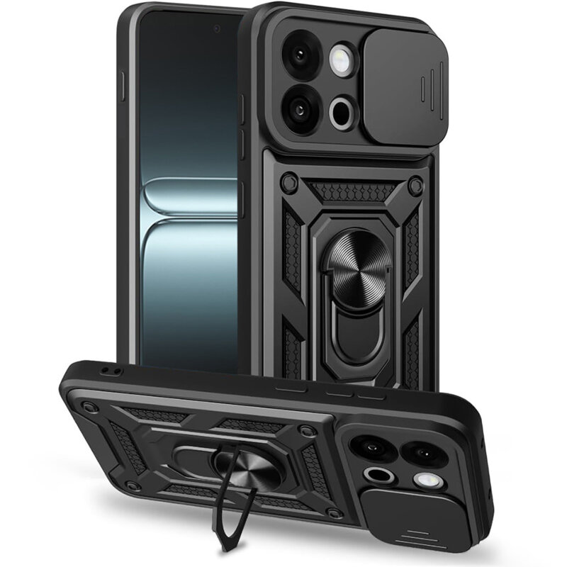 Husa OnePlus 13T protectie camera Techsuit CamShield Series, negru