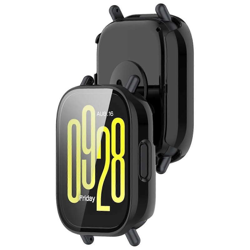 [Pachet 360°] Husa + folie Xiaomi Redmi Watch 5 Active Techsuit Defense, negru