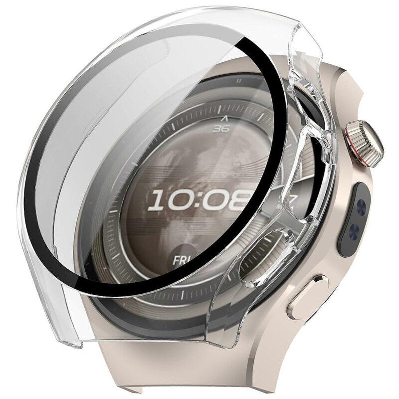 [Pachet 360°] Husa + folie Huawei Watch 5 46mm Techsuit Defense, transparenta