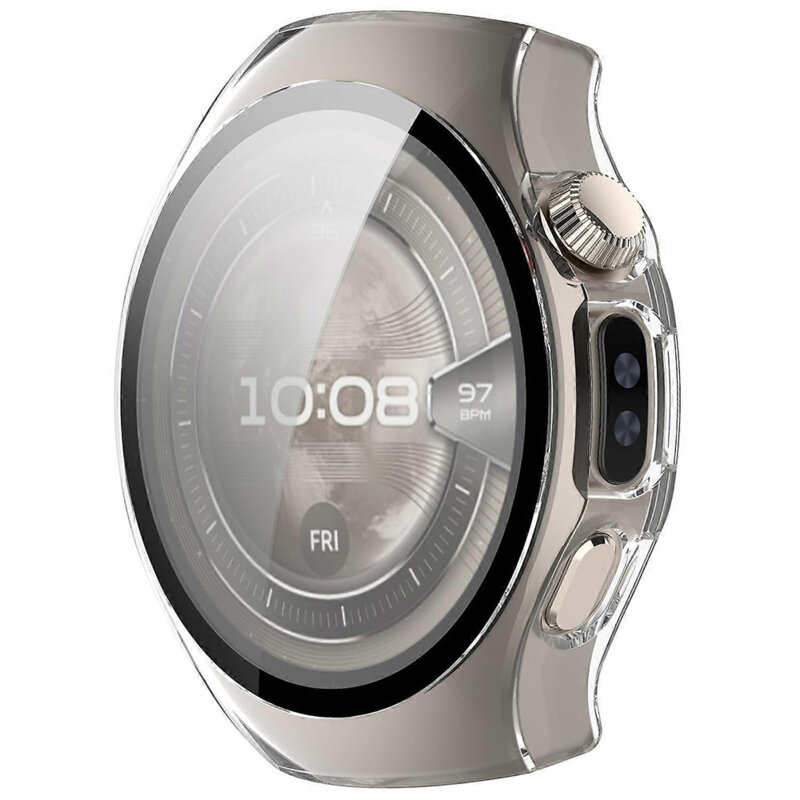 [Pachet 360°] Husa + folie Huawei Watch 5 46mm Techsuit Defense, transparenta