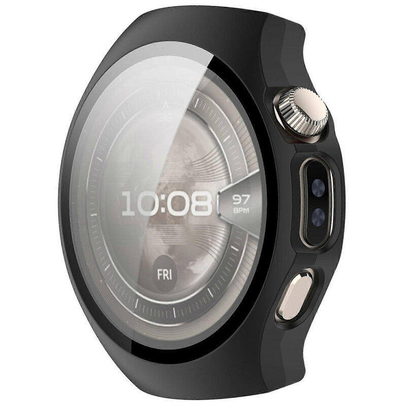 [Pachet 360°] Husa + folie Huawei Watch 5 42mm Techsuit Defense, negru