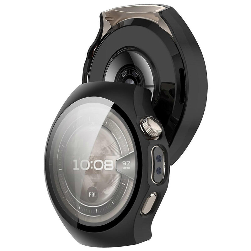 [Pachet 360°] Husa + folie Huawei Watch 5 42mm Techsuit Defense, negru