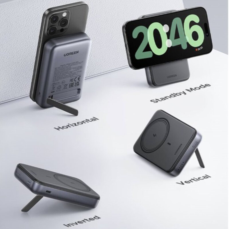Power bank wireless 7.5W, 10000mAh, PD20W Ugreen, gri, 55140