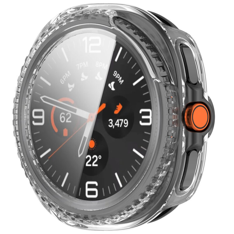 [Pachet 360°] Husa + folie Samsung Galaxy Watch8 Classic Techsuit Defense, transparenta