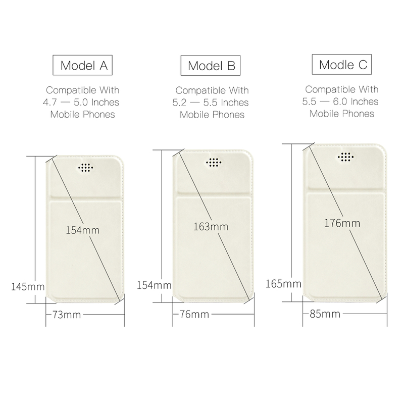 Husa Dux Ducis pentru telefoane intre 5.5 - 6.0 inch - Flip Alb