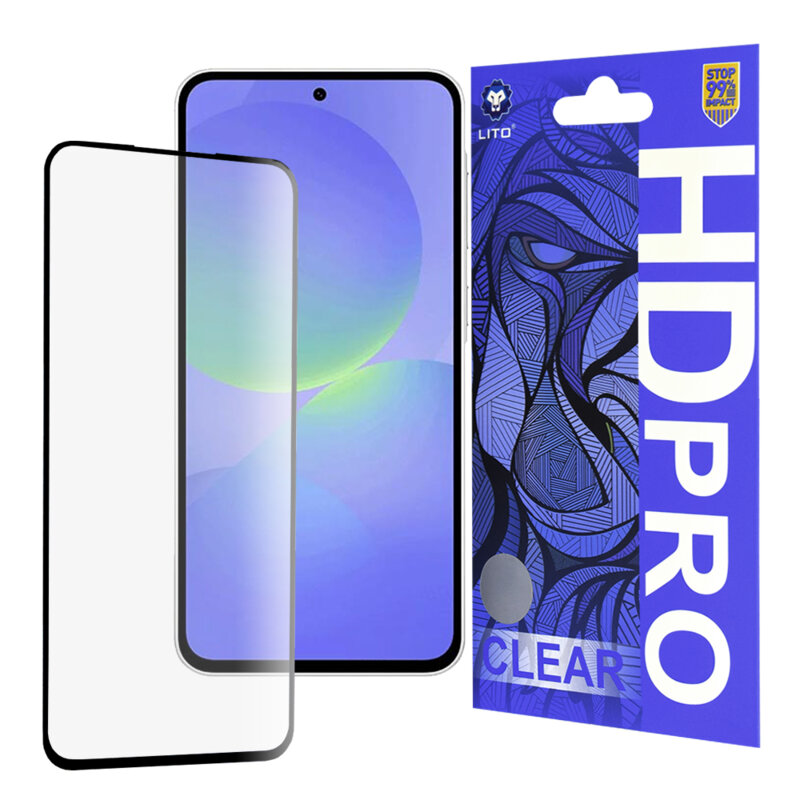 Folie sticla Samsung Galaxy A36 5G Lito HD Pro Clear, negru
