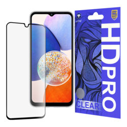 Folie sticla Samsung Galaxy A14 5G Lito HD Pro Clear, negru