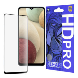 Folie sticla Samsung Galaxy A12 Lito HD Pro Clear, negru