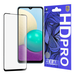 Folie sticla Samsung Galaxy A02 Lito HD Pro Clear, negru