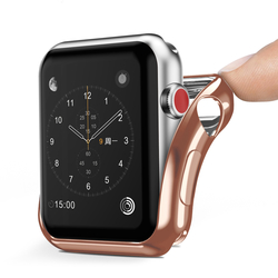Husa Apple Watch 3 42mm Dux Ducis Silicon - Auriu