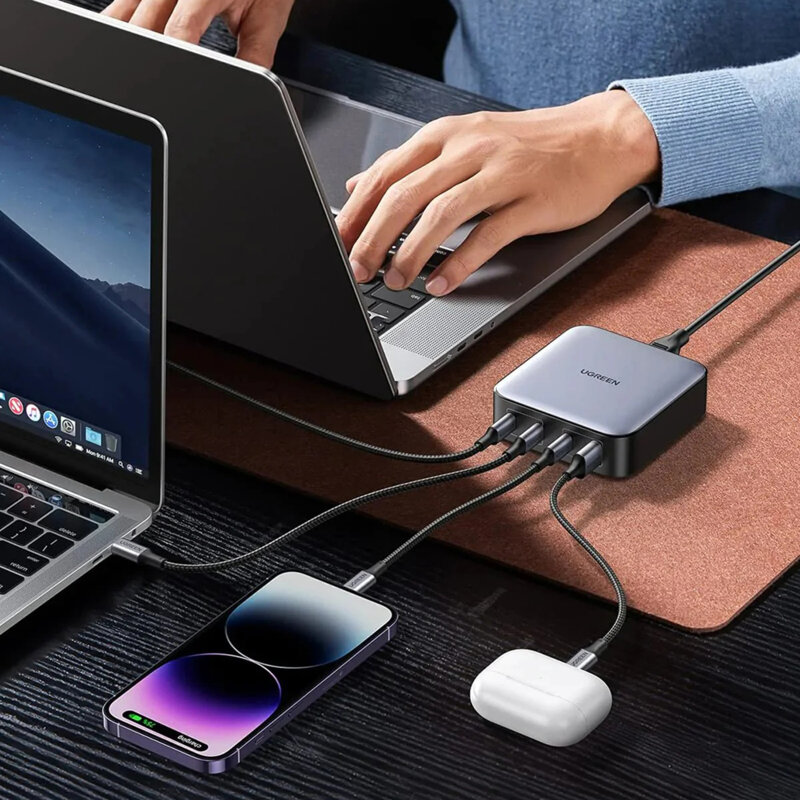 Statie incarcare Notebook cu cablu Ugreen, GaN II, 100W, 90928