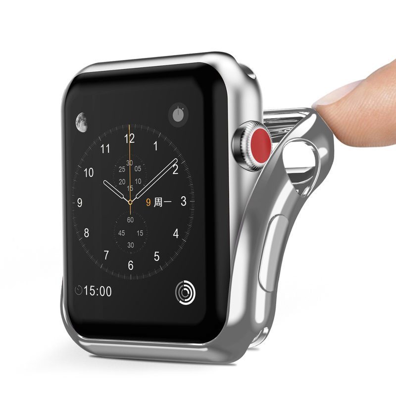 Husa Apple Watch 3 38mm Dux Ducis Silicon - Argintiu
