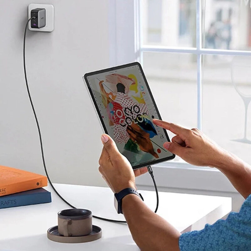 Cablu incarcare Type-C 100W, 5A, 1m Ugreen, alb, 15267