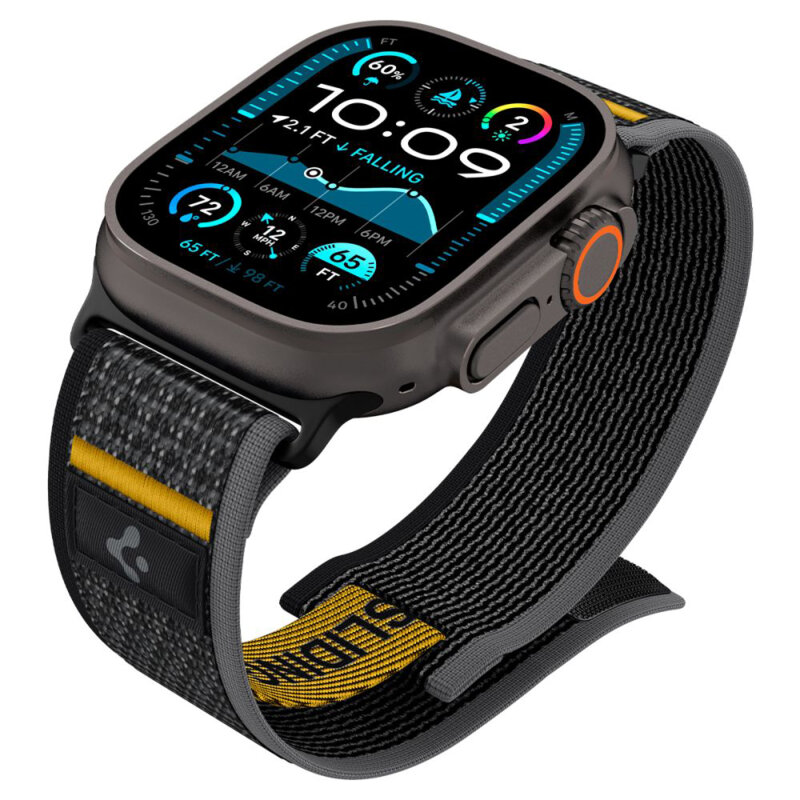 Curea Apple Watch 10 46mm Spigen Athlex Air, negru