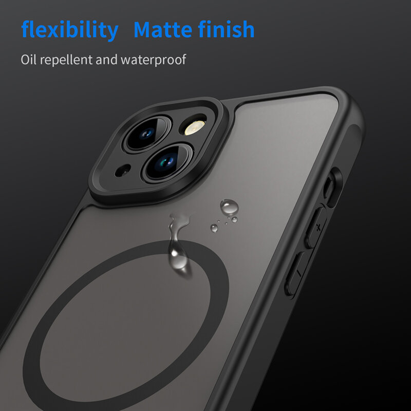 Husa iPhone 13 Techsuit HaloFrost II MagSafe, negru