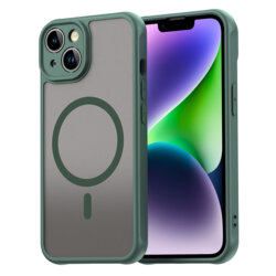 Husa iPhone 13 Techsuit HaloFrost II MagSafe, verde
