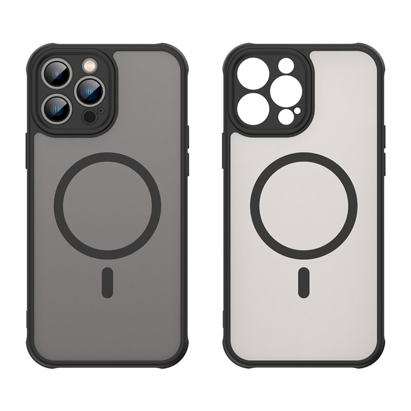 Husa iPhone 13 Pro Max Techsuit HaloFrost II MagSafe, negru