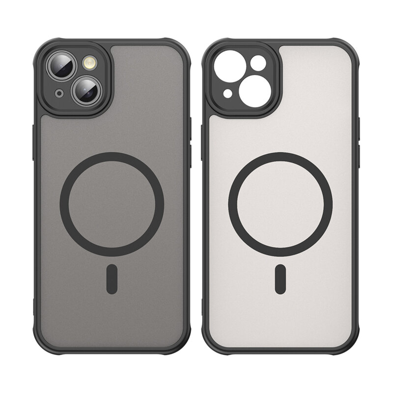 Husa iPhone 14 Techsuit HaloFrost II MagSafe, negru