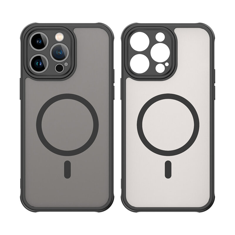 Husa iPhone 14 Pro Techsuit HaloFrost II MagSafe, negru