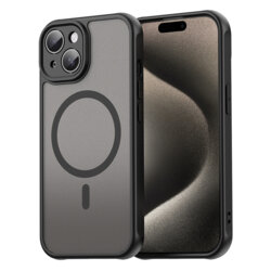 Husa iPhone 15 Plus Techsuit HaloFrost II MagSafe, negru