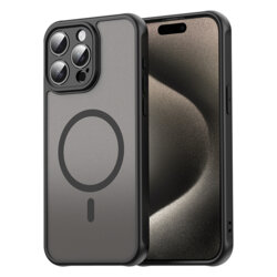 Husa iPhone 15 Pro Max Techsuit HaloFrost II MagSafe, negru
