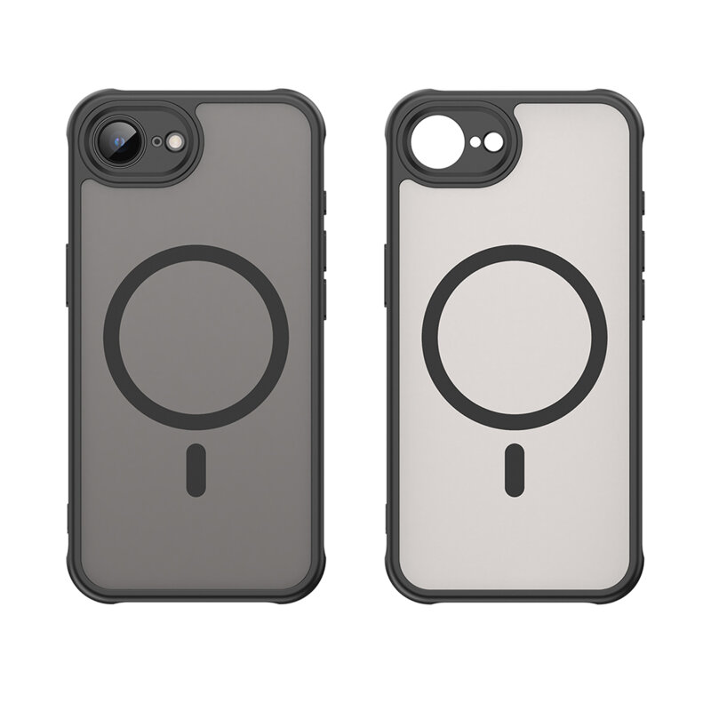 Husa iPhone 16e Techsuit HaloFrost II MagSafe, negru