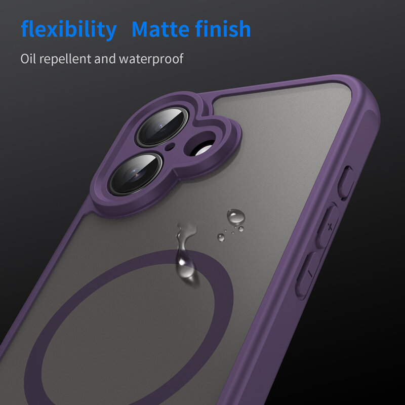Husa iPhone 16 Techsuit HaloFrost II MagSafe, mov