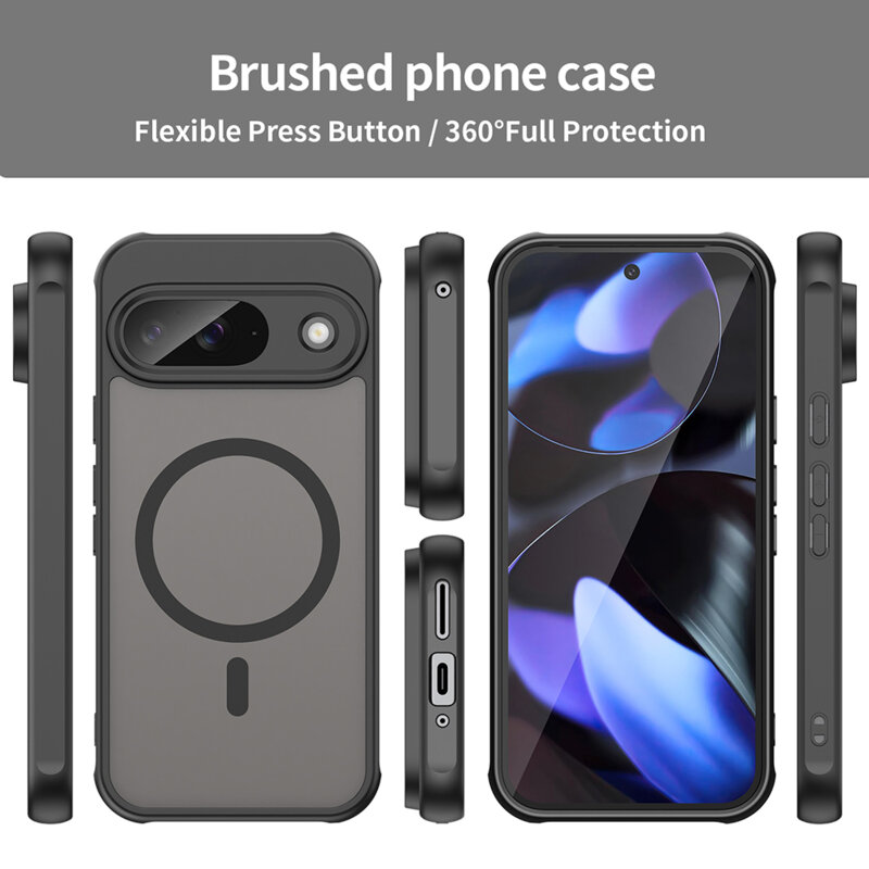 Husa Google Pixel 9 Techsuit HaloFrost II MagSafe, negru