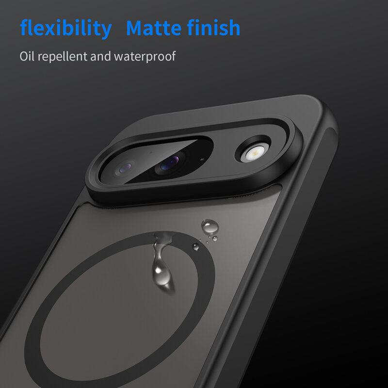 Husa Google Pixel 9 Techsuit HaloFrost II MagSafe, negru