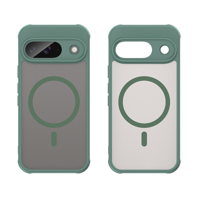 Husa Google Pixel 9 Techsuit HaloFrost II MagSafe, verde
