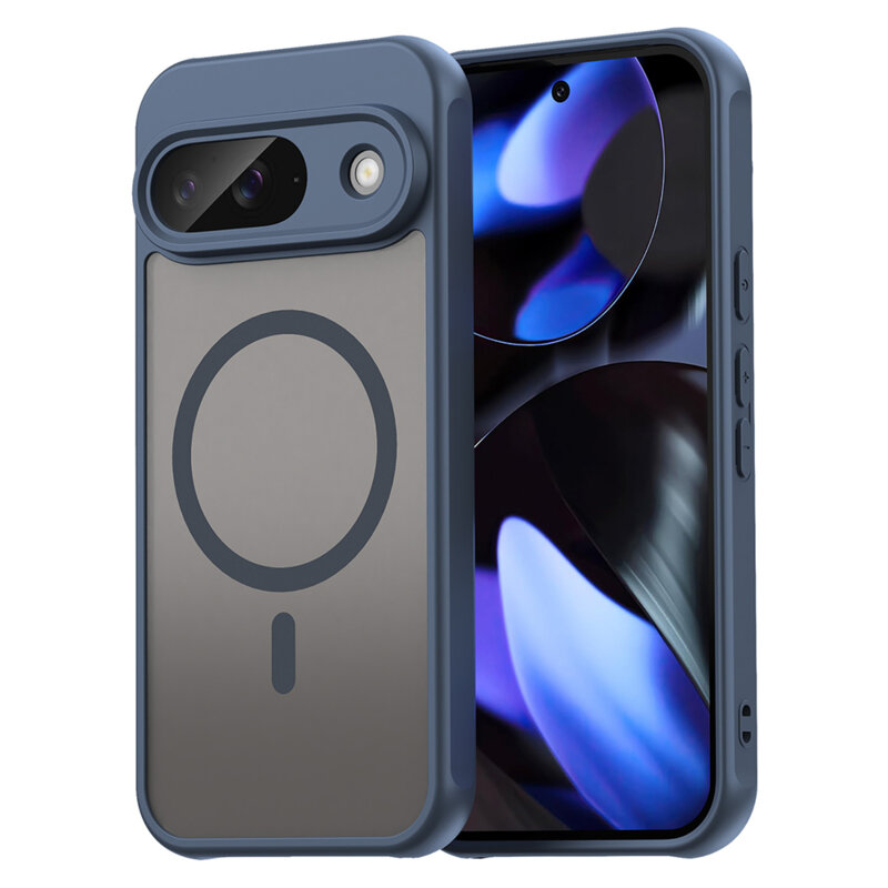 Husa Google Pixel 9 Techsuit HaloFrost II MagSafe, bleumarin