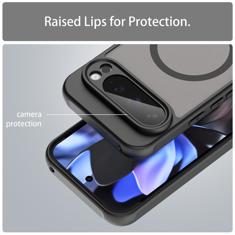 Husa Google Pixel 9 Pro Techsuit HaloFrost II MagSafe, negru