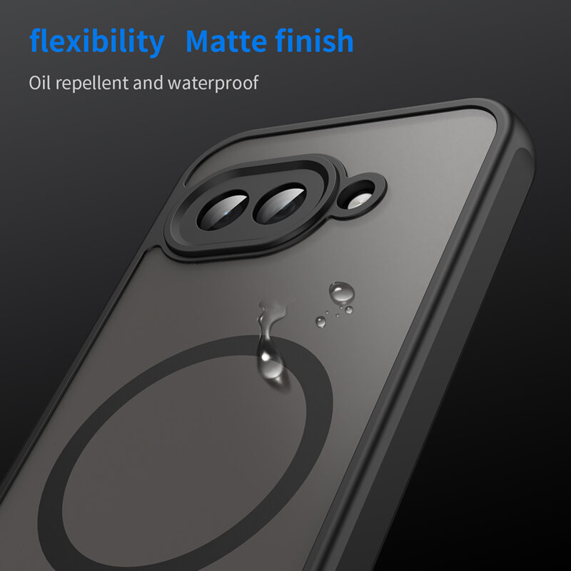 Husa Google Pixel 9a Techsuit HaloFrost II MagSafe, negru