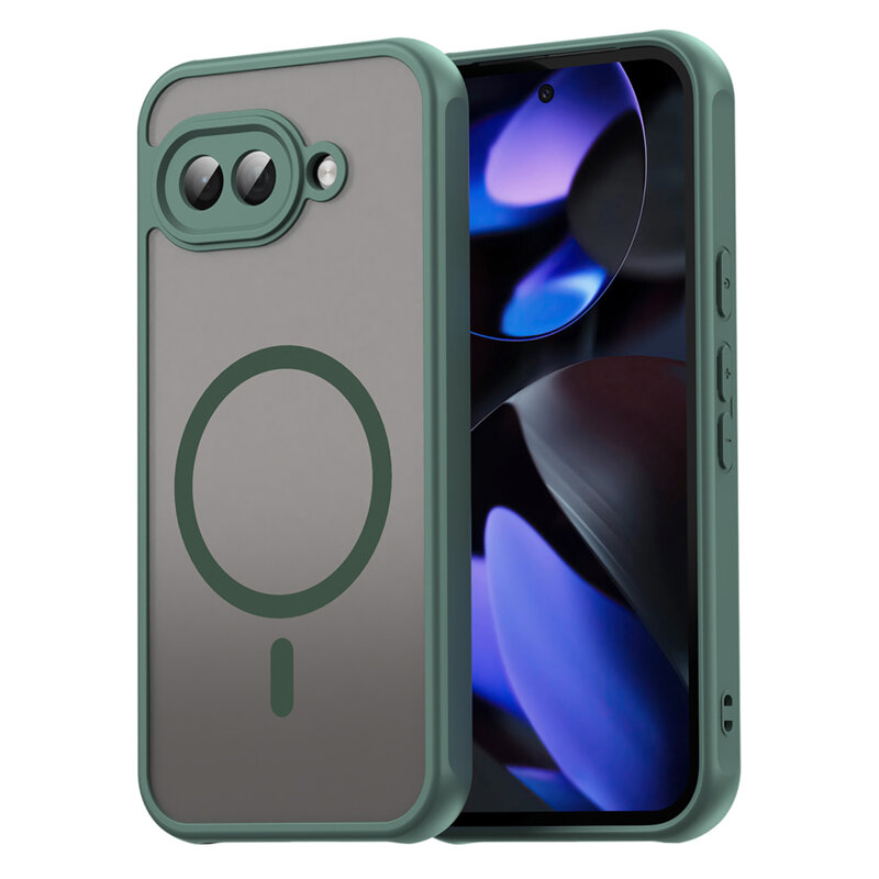 Husa Google Pixel 9a Techsuit HaloFrost II MagSafe, verde