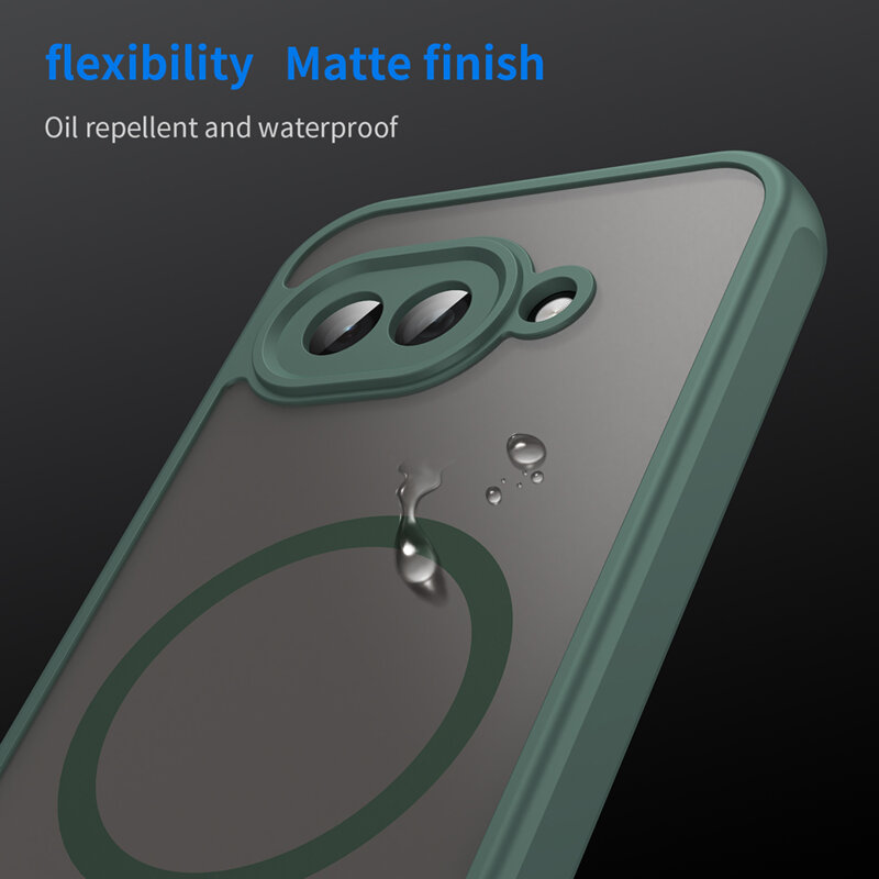 Husa Google Pixel 9a Techsuit HaloFrost II MagSafe, verde