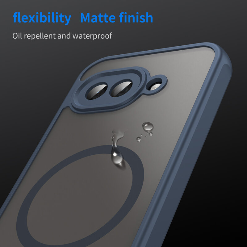 Husa Google Pixel 9a Techsuit HaloFrost II MagSafe, bleumarin