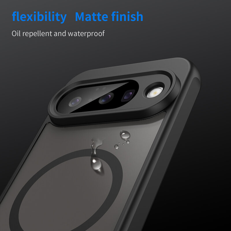 Husa Google Pixel 10 Techsuit HaloFrost II MagSafe, negru