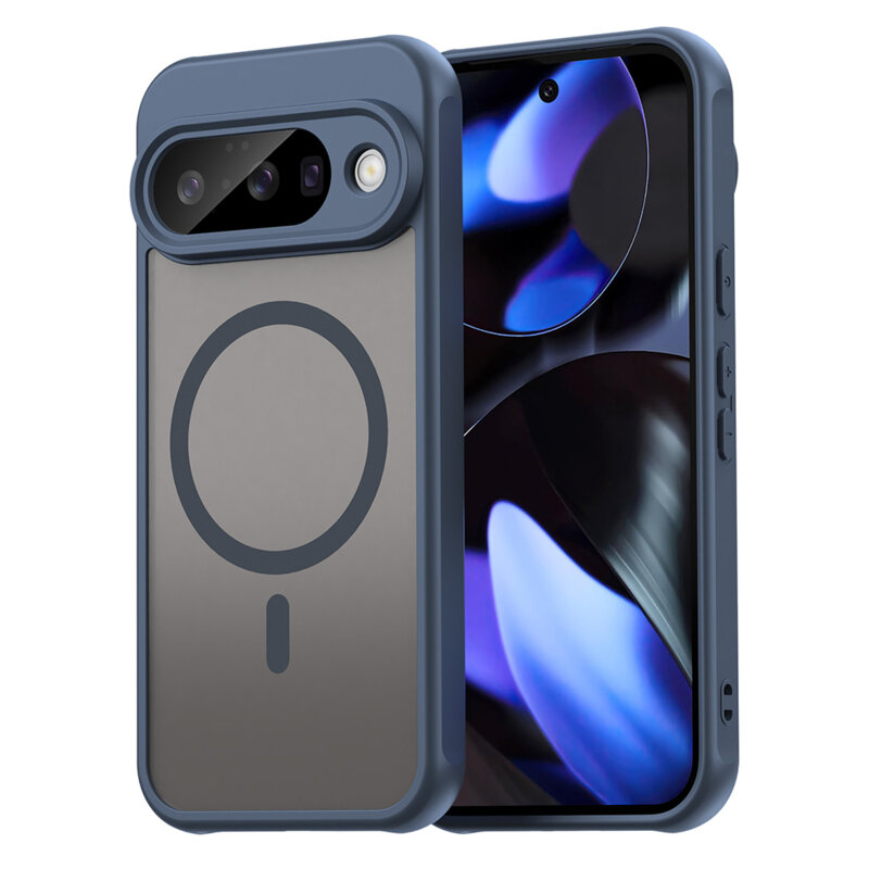 Husa Google Pixel 10 Techsuit HaloFrost II MagSafe, bleumarin