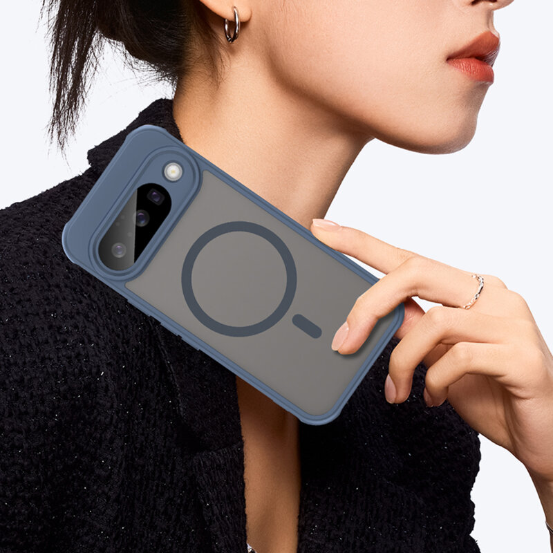 Husa Google Pixel 10 Techsuit HaloFrost II MagSafe, bleumarin