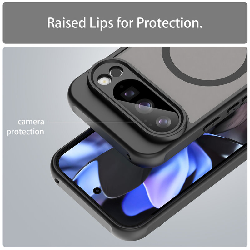 Husa Google Pixel 10 Pro Techsuit HaloFrost II MagSafe, negru