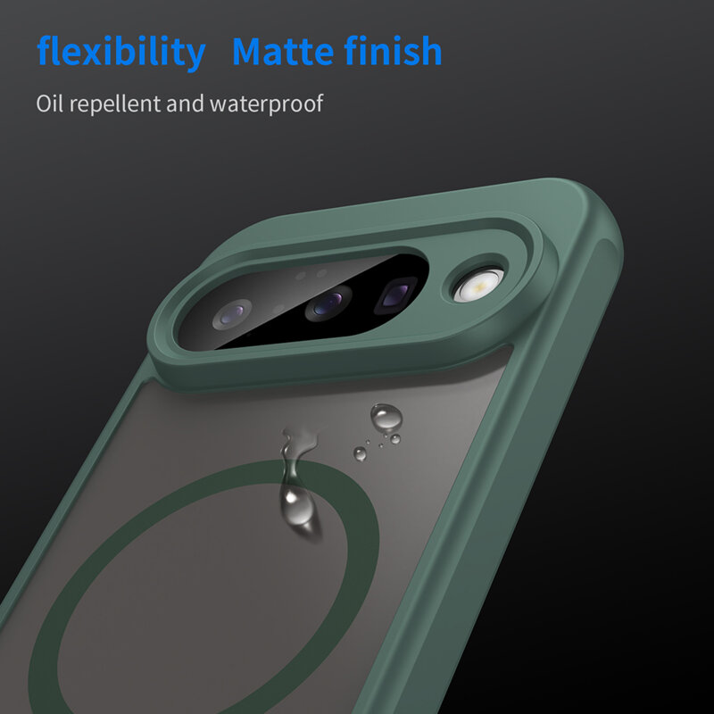 Husa Google Pixel 10 Pro Techsuit HaloFrost II MagSafe, verde