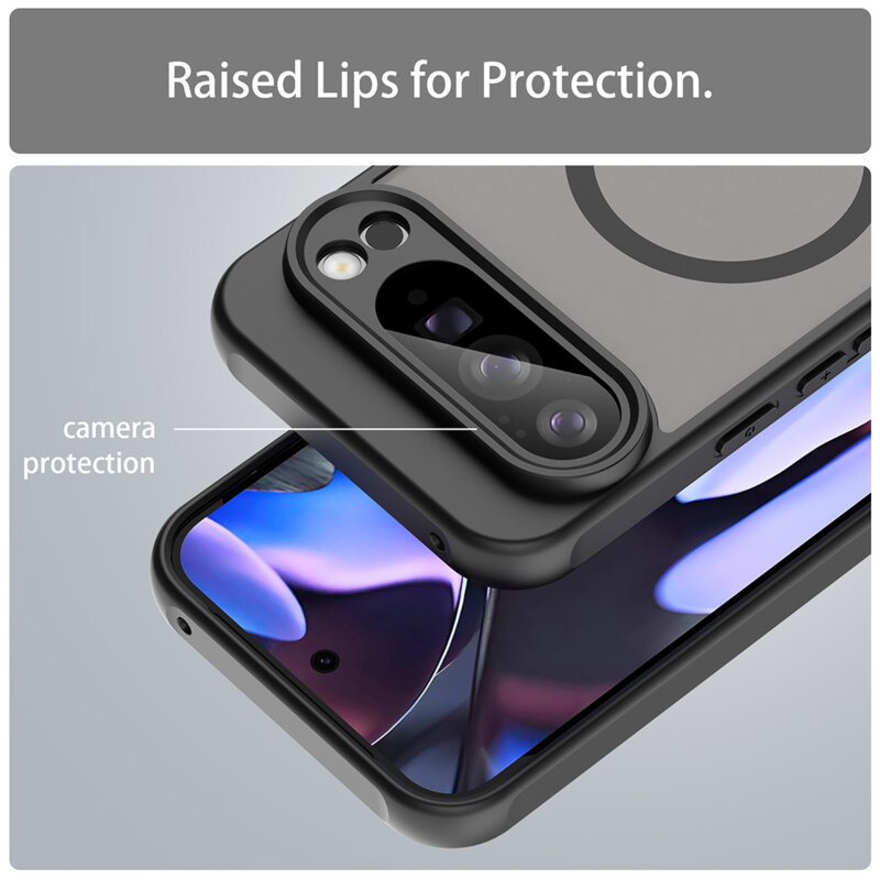 Husa Google Pixel 10 Pro XL Techsuit HaloFrost II MagSafe, negru